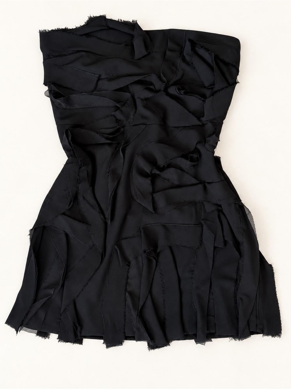 Zara Black Textured Mini Dress – Size L